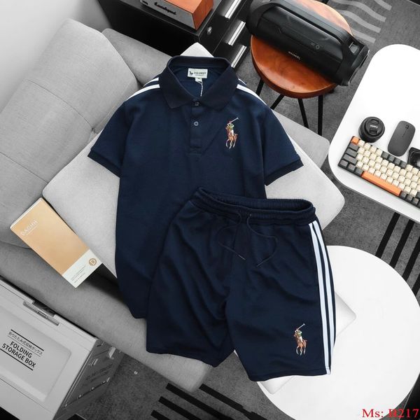 Navy Blue Polo Set